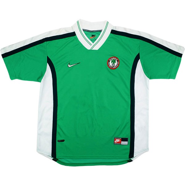 Thailande Maillot Football Nigeria Domicile Retro 1998 Vert